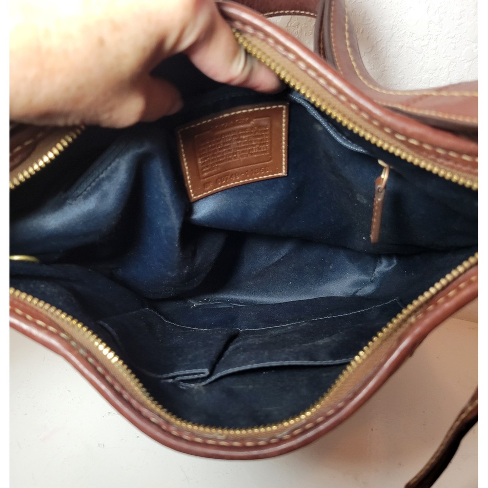 Vtg Coach Bleecker Legacy Patchwork Shoulder Bag Purse Hobo Boho - Read - Picture 12 of 17